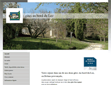 Tablet Screenshot of gites-au-bord-du-lez.com